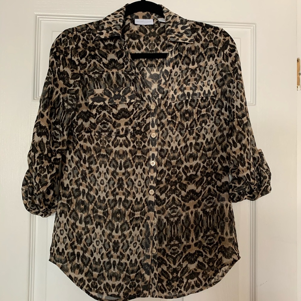 New York & Company leopard shirt